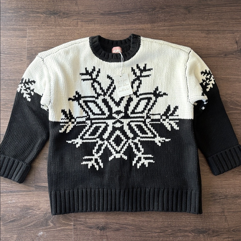 NWT Show Me Your Mumu Snowflake Sweater - Picture 4 of 5